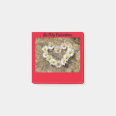 Daisy Heart Valentine Post-It Notes (Devant)