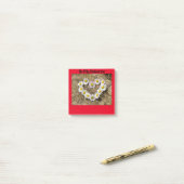 Daisy Heart Valentine Post-It Notes (Sur un bureau)
