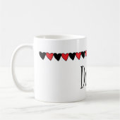 Daisy Hearts Name Koffiemok (Links)