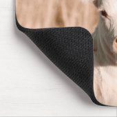 Daisy, het lieve witte kalf muismat (Hoek)