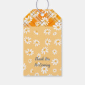 Daisy Hippie Baby First Birthday Party Cadeaulabel (Achterkant)