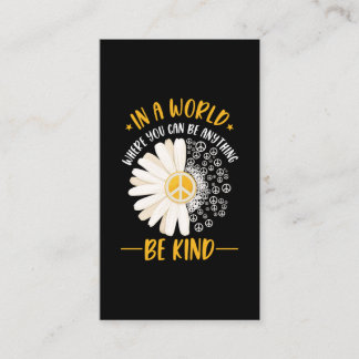 Daisy Hippie Beautiful Flower Gardener Visitekaartje