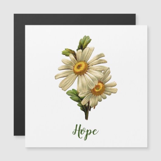 Daisy Hope Inspirerend Magnetic Kaart (Voorkant / Achterkant)