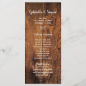 Daisy Horse Bit Country Western Wedding Programme Programma (Achterkant)