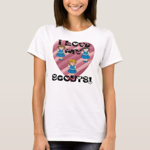 Daisy I Love My Scouts Heart T-shirt