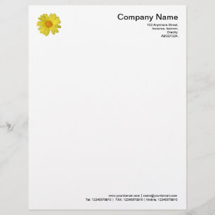 Daisy in de regen briefhoofd ontwerp