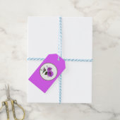 Daisy in lavander Design Cadeaulabel (Met Touw)