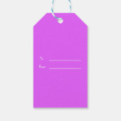 Daisy in lavander Design Cadeaulabel (Achterkant)