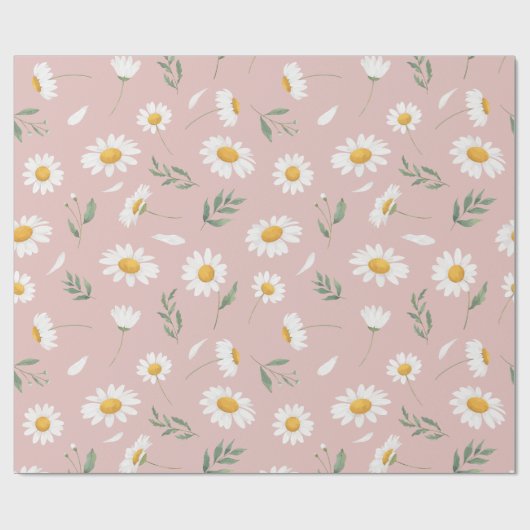 Daisy in roze cadeaupapier (Vlak)