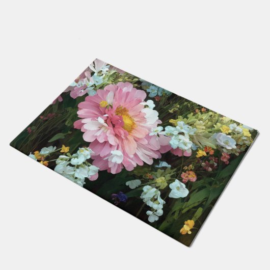 Daisy in roze deurmat (Schuin)