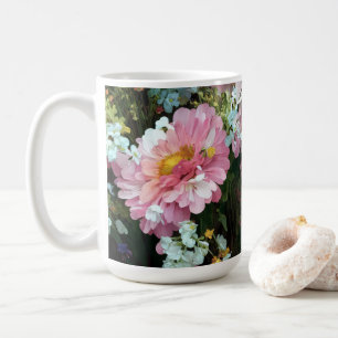 Daisy in roze koffiemok