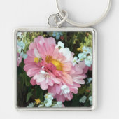 Daisy in roze sleutelhanger (Voorkant)