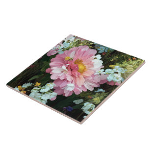 Daisy in roze tegeltje
