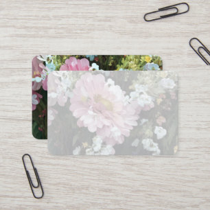 Daisy in roze visitekaartje