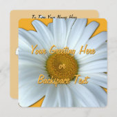 Daisy Invitalized Daisy RSVP-kaart Kaart (Voorkant / Achterkant)