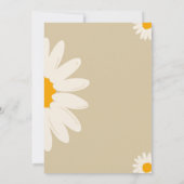 Daisy Invitation daisy carte d'anniversaire (Dos)