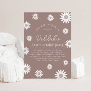 Daisy Invitation d'anniversaire