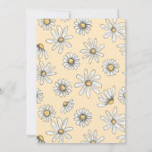 Daisy Invitation d'anniversaire - Wild One - Ylw (Dos)