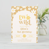 Daisy Invitation du 2e anniversaire | Deux sauvage (Debout devant)