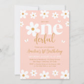 Daisy Isn't She ONEderful 1st Birthday Invitation (Devant)
