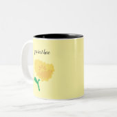 Daisy Jaune Fleur Peinture Café Mug (Devant gauche)