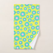 Daisy Jaune Turquoise (Serviette à main)