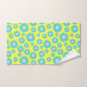 Daisy Jaune Turquoise (Serviette à main)