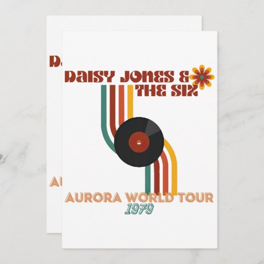 Daisy Jones de zes Kaart (Voorkant / Achterkant)