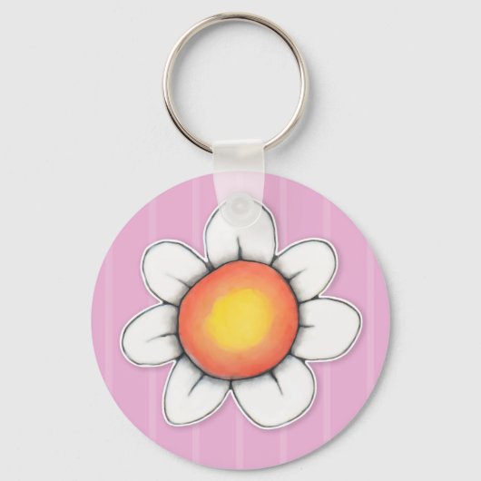 Daisy Joy roze Sleutelhanger (Voorkant)