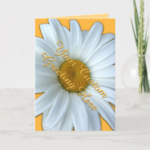 Daisy Kaart Wild Flower Custom Daisy Wenskaart