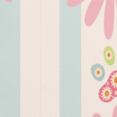 daisy kitty cat face papier peint rayé bleu (Couture)