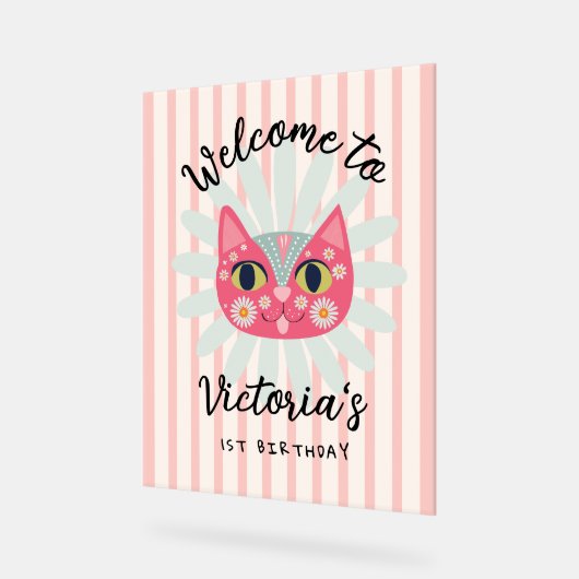 Daisy Kitty Visage Purr-fect fête d'anniversaire (Angle)