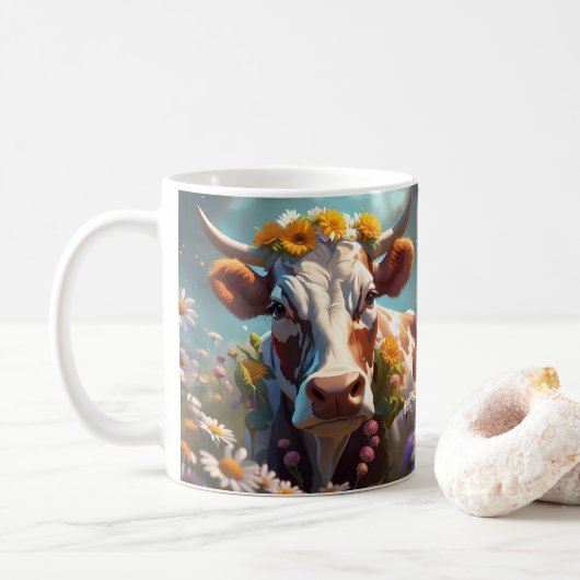 Daisy Koe en Milk Mok (Met donut)