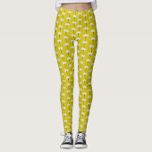 Daisy Leggings Yellow Daisy Wildflower Leggings (Voorkant)