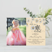 Daisy Little Miss ONEderful Invitation avec photo  (Debout devant)