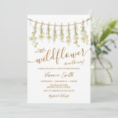 Daisy Little Wildflower Baby Shower Invitation (Debout devant)