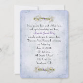 daisy macro in paarse tint met verscheurde papiere kaart (Achterkant)