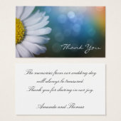 Daisy macrodank je kaart (Voorkant /achterkant)