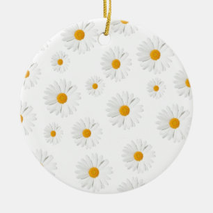 Daisy, madeliefje - mooi bloemontwerp keramisch ornament