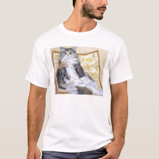 Daisy Mae Maine Coon Cat Portrait T-shirt