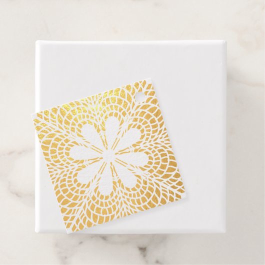 Daisy Mandala Bedankjes Labels (Met doos)