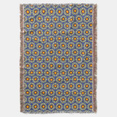 Daisy Mandala Gooi Deken (Voorkant Verticaal)