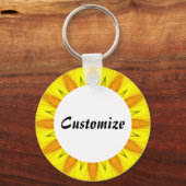 Daisy Mandala Sjabloon 14 Sleutelhanger (Voorkant)