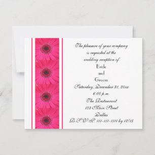 Daisy Marriage Reception Only Weddenschap Invitati Kaart