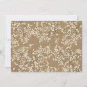 Daisy Mason Jar Rustic Kraft Paper Bridal Brunch Kaart (Achterkant)