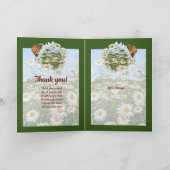 Daisy Meadow Aangepaste Tekst Bedankt Feestdagen Kaart (Binnen)