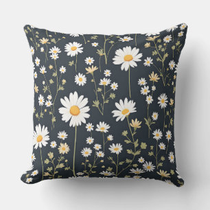 Daisy Meadow Floral Pattern.Modern Outdoor Kussen