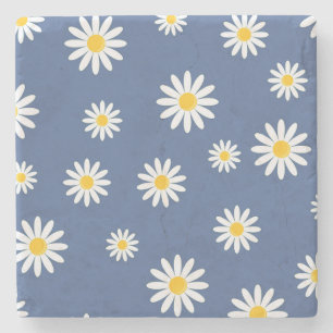 Daisy Meadows Blue Stenen Onderzetter