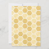 Daisy Meant to Bee nuptiale douche Invitation (Dos)