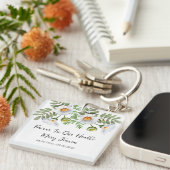 Daisy Memorial Funeral Photo Keychain (Voorkant Rechts)